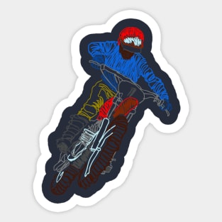 Vintage Motorcycle Retro Motocross Sticker